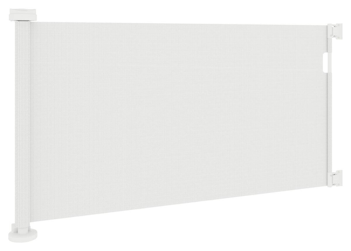 PawHut Türschutzgitter weiß Aluminium B/H/L: ca. 10x87x142 cm