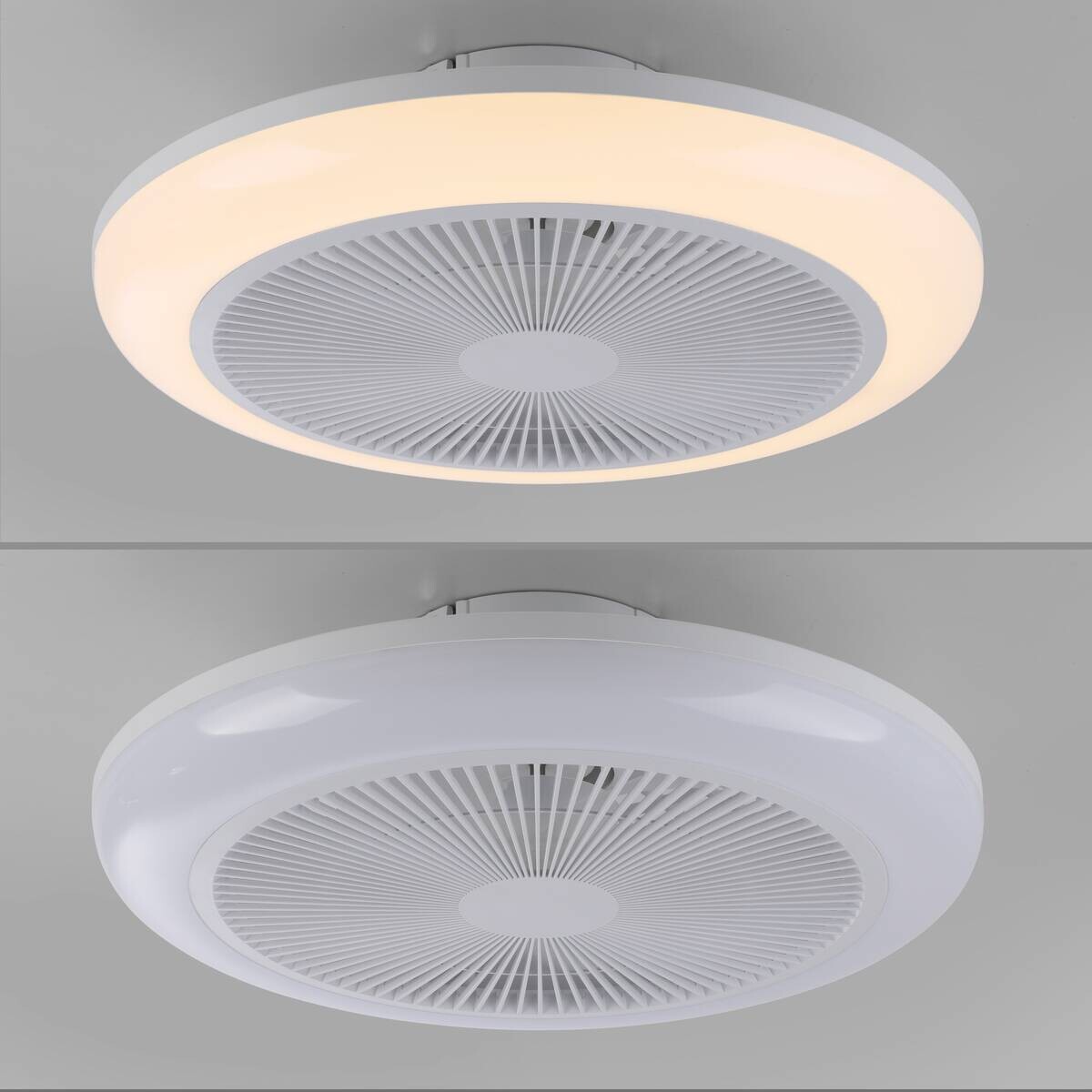 Just Light LED-Deckenventilator Brenda B/H/L: ca. 46x14x46 cm max. 22 W