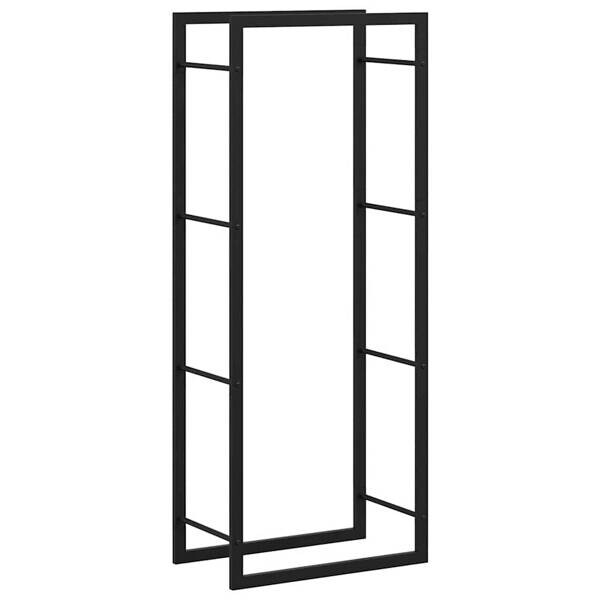 Kaminholzregal schwarz B/H/L: ca. 28x132x50 cm