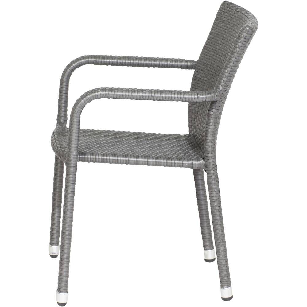 Gardamo Sessel 2er Set MINAS titanfarbig Kunststoff B/H/L: ca. 57x85x61 cm