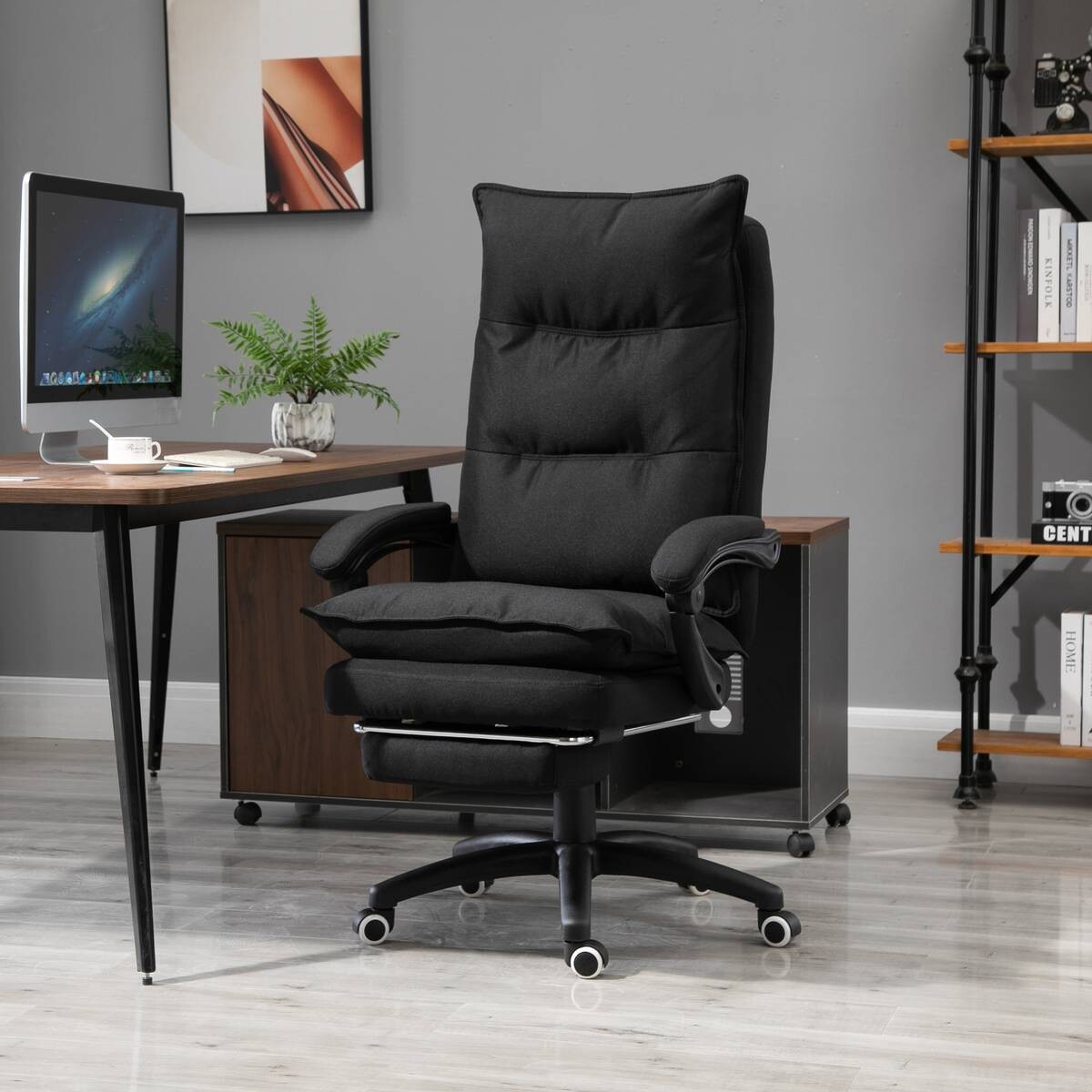 Vinsetto Massagestuhl MH02-0758 schwarz Schaumstoff Nylon