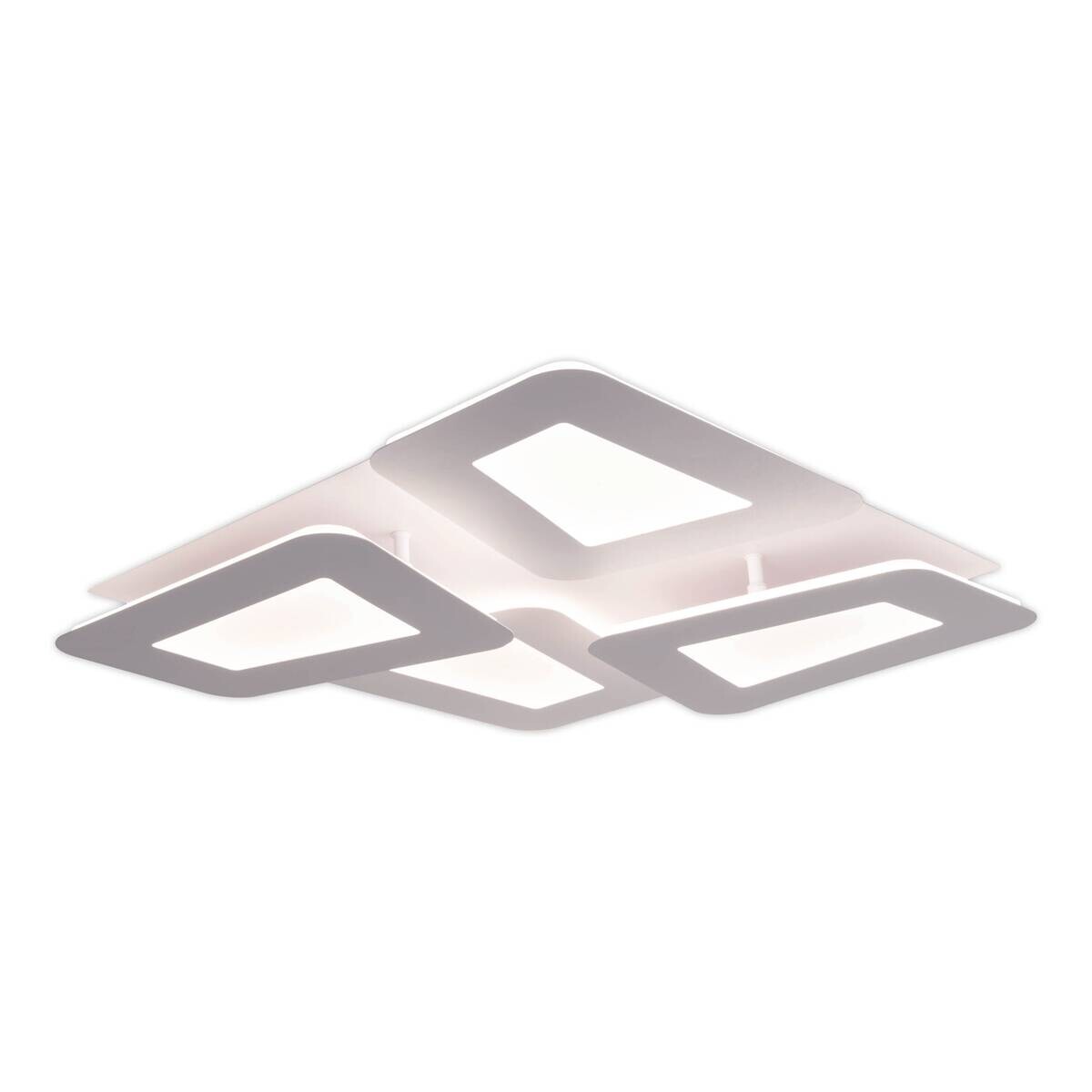 Näve Leuchten LED-Deckenleuchte weiß Metall Kunststoff B/H/T: ca. 48x8x48 cm