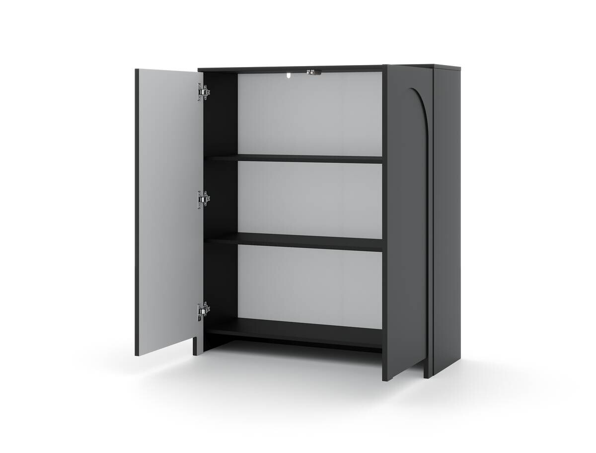 Kommode ARCO schwarz B/H/T: ca. 100x117x35 cm