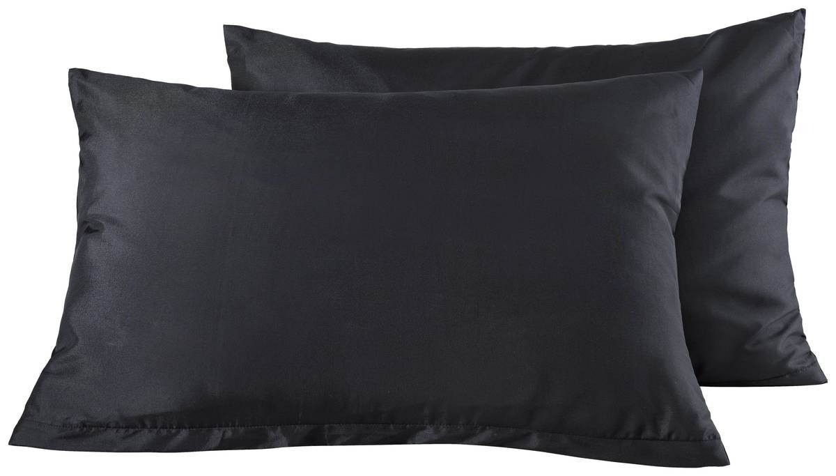 Kissenhülle Microfaser schwarz 100% Polyester B/L: ca. 40x60 cm