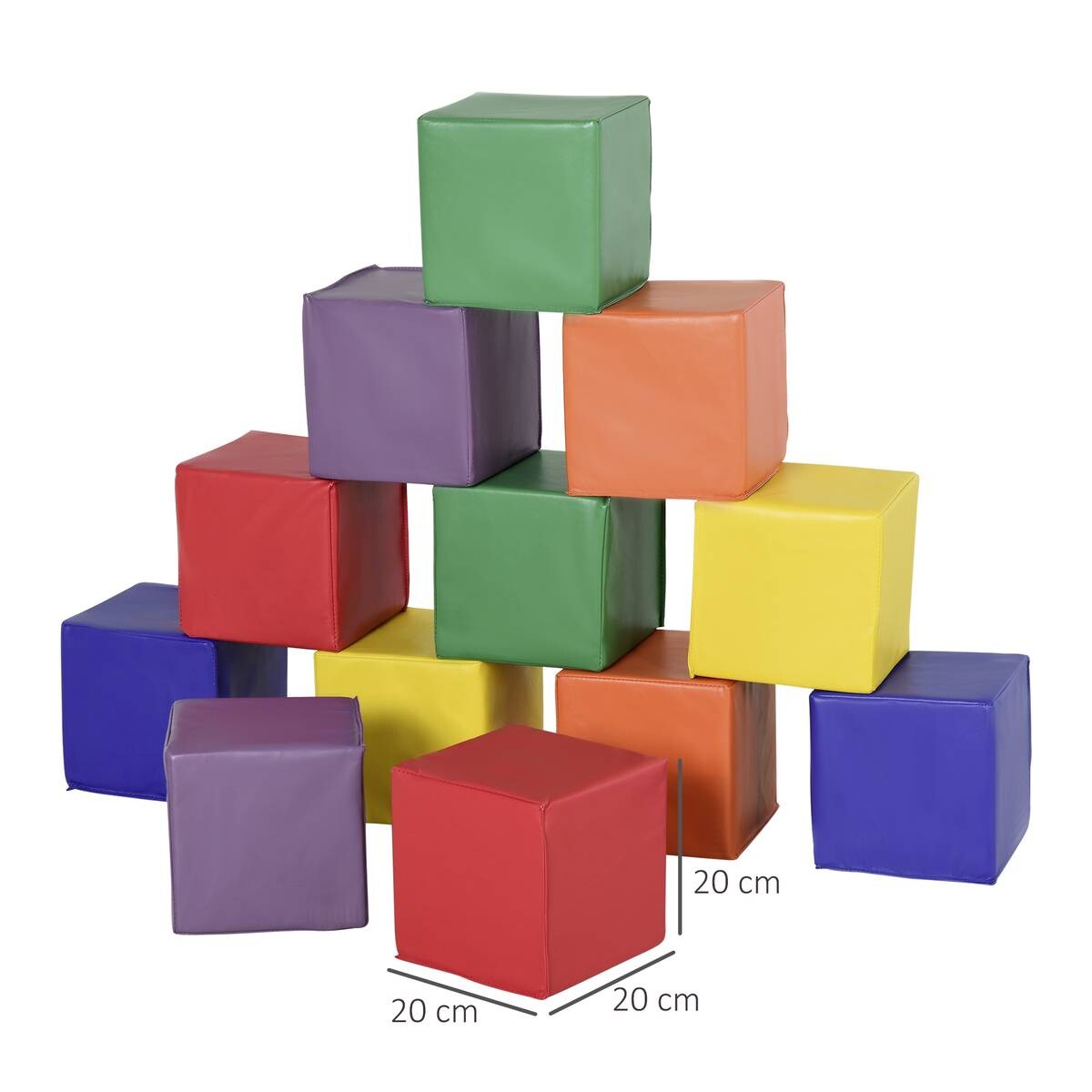 HOMCOM Schaumstoffblöcke B/H/T: ca. 20x20x20 cm