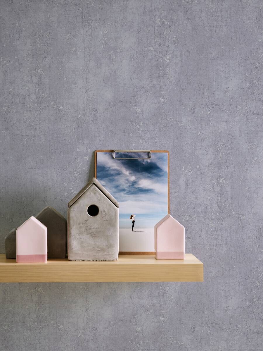 A.S.Creation Vliestapete grau B/H/D: ca. 53x1005x8 cm