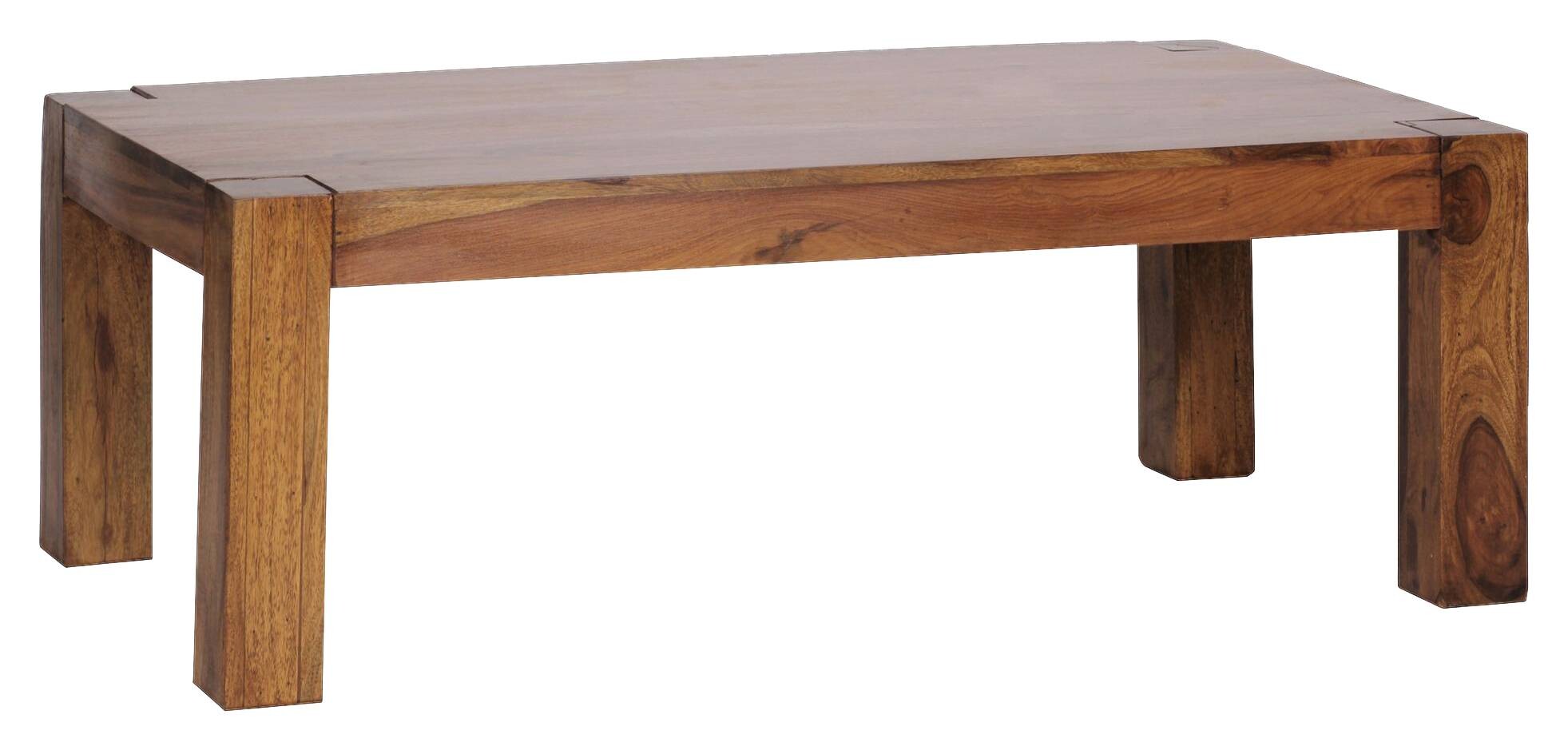 Wohnling Couchtisch natur Echtholz B/H/T: ca. 110x40x60 cm