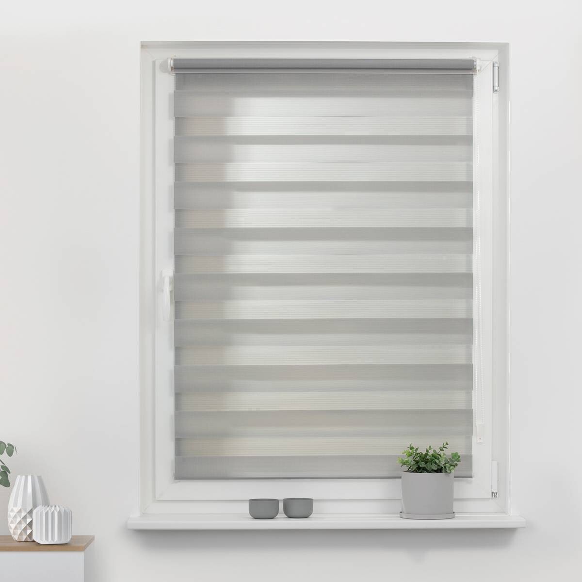 LICHTBLICK Doppelrollo Duo grau B/L: ca. 50x150 cm