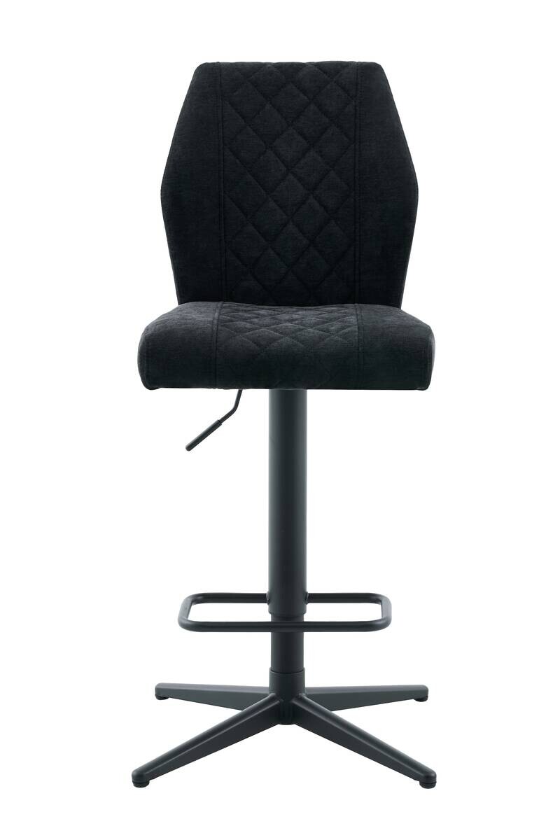 Barhocker Babsi schwarz Microfaser B/H/T: ca. 44x99x57 cm