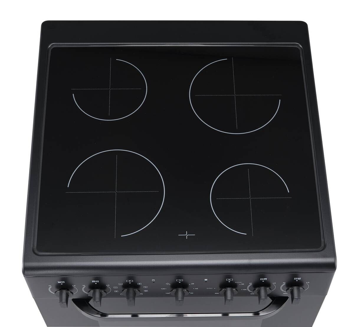 POCOline Stand-Elektroherd EH60GLK65B schwarz B/H/T: ca. 60x83x65 cm