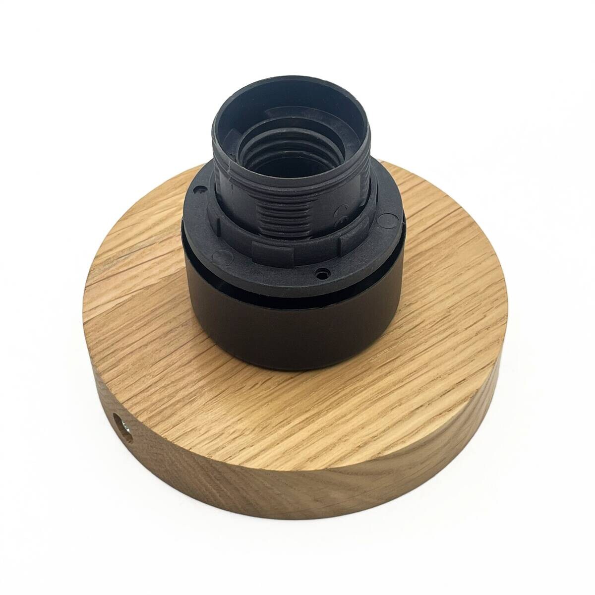Lamkur Deckenleuchte Eiche weiß Glas Eiche B/H/L: ca. 25x28x25 cm E27 1 Brennstellen