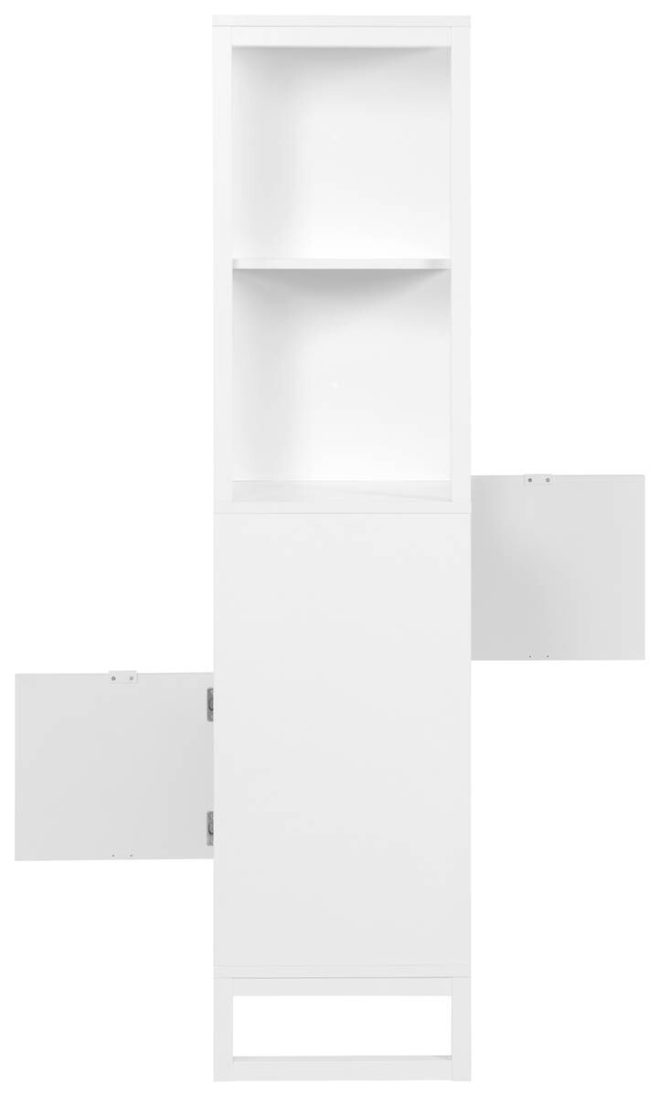 Regal Sumatra weiß Nachbildung B/H/T: ca. 83,5x165x40 cm