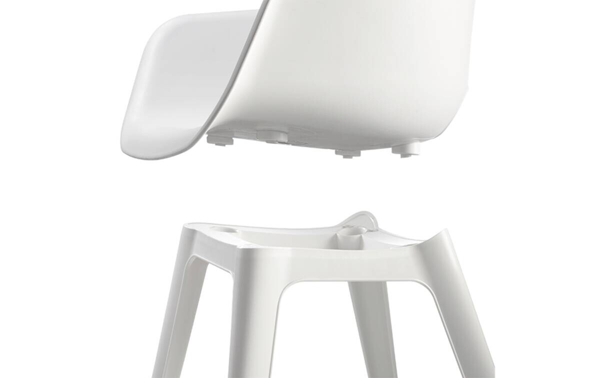 Jardin Gartenstuhl Akola weiß Polypropylen B/H/L: ca. 60x62x60 cm