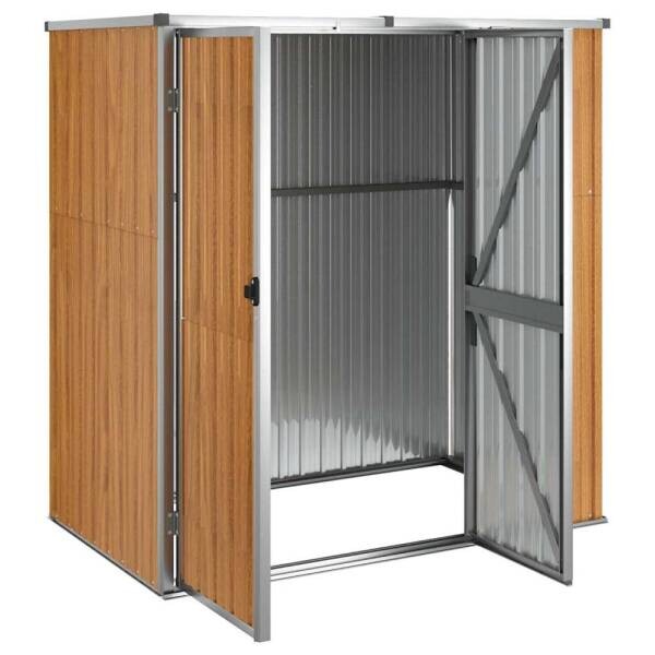 vidaXL Geräteschuppen braun B/H/T: ca. 161x161x89 cm