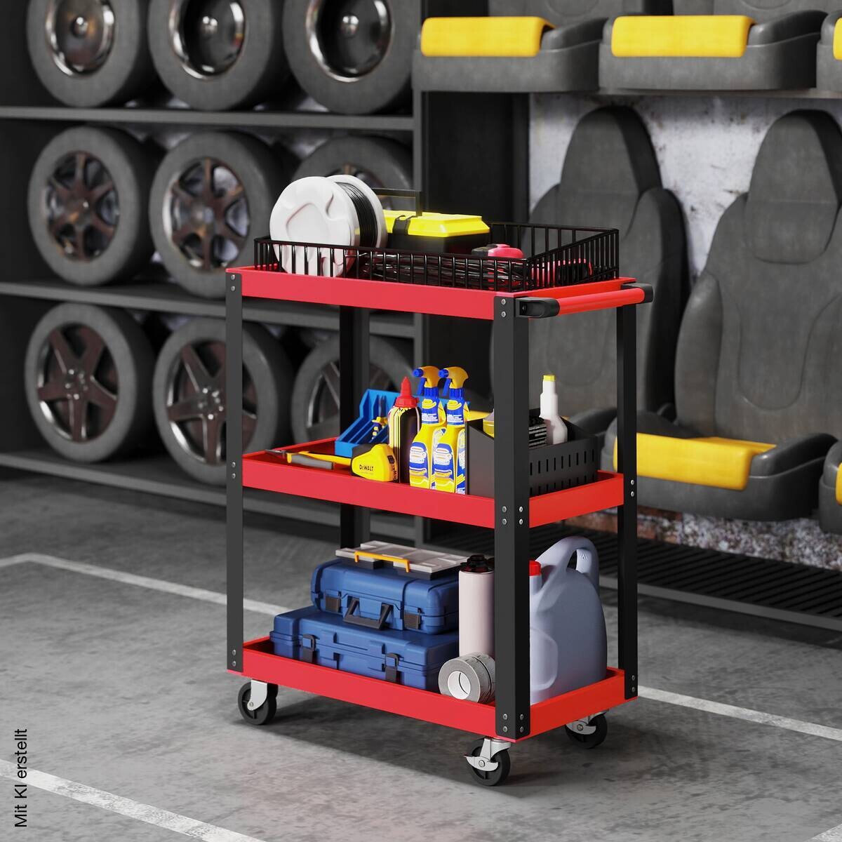 Werkzeugwagen B/H/T: ca. 70,5x72,5x35 cm
