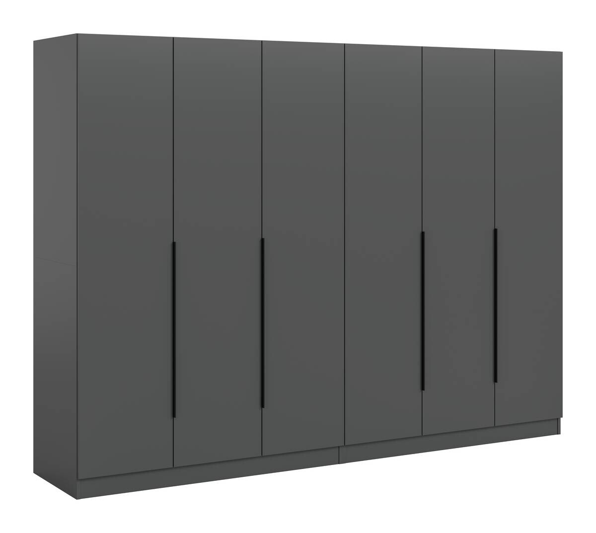 Kleiderschrank KOPENHAGEN anthrazit B/H/T: ca. 240x181x52 cm