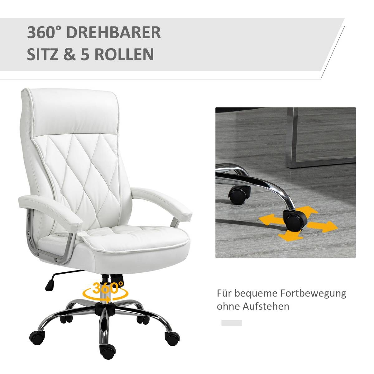 Drehstuhl 921-473WT weiß