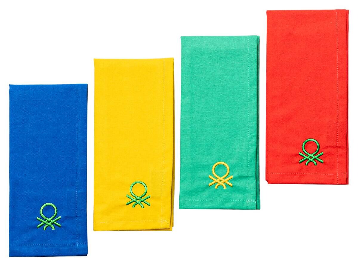 BENETTON Platzmattenset Rainbow multicolor Baumwolle B/L: ca. 30x45 cm