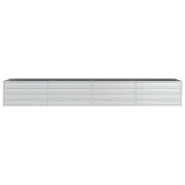 Garten-Hochbeet silber Stahl B/H/L: ca. 80x45x320 cm