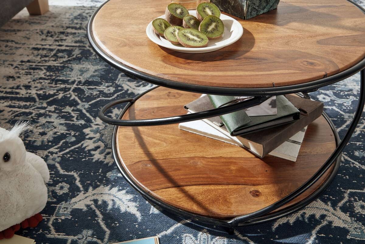 Couchtisch braun B/H/T: ca. 58x35x58 cm