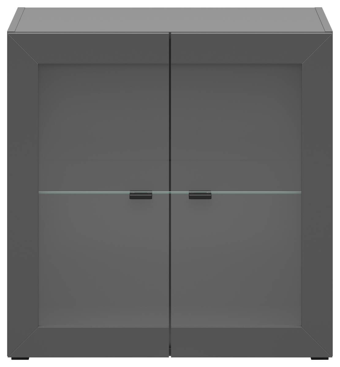 Vitrine System 64 anthrazit matt B/H/T: ca. 64x64x35 cm