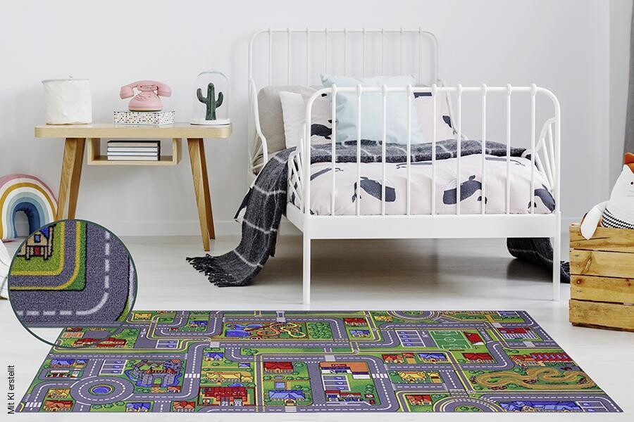 Kinderteppich Playcity Multi B/L: ca. 95x200 cm