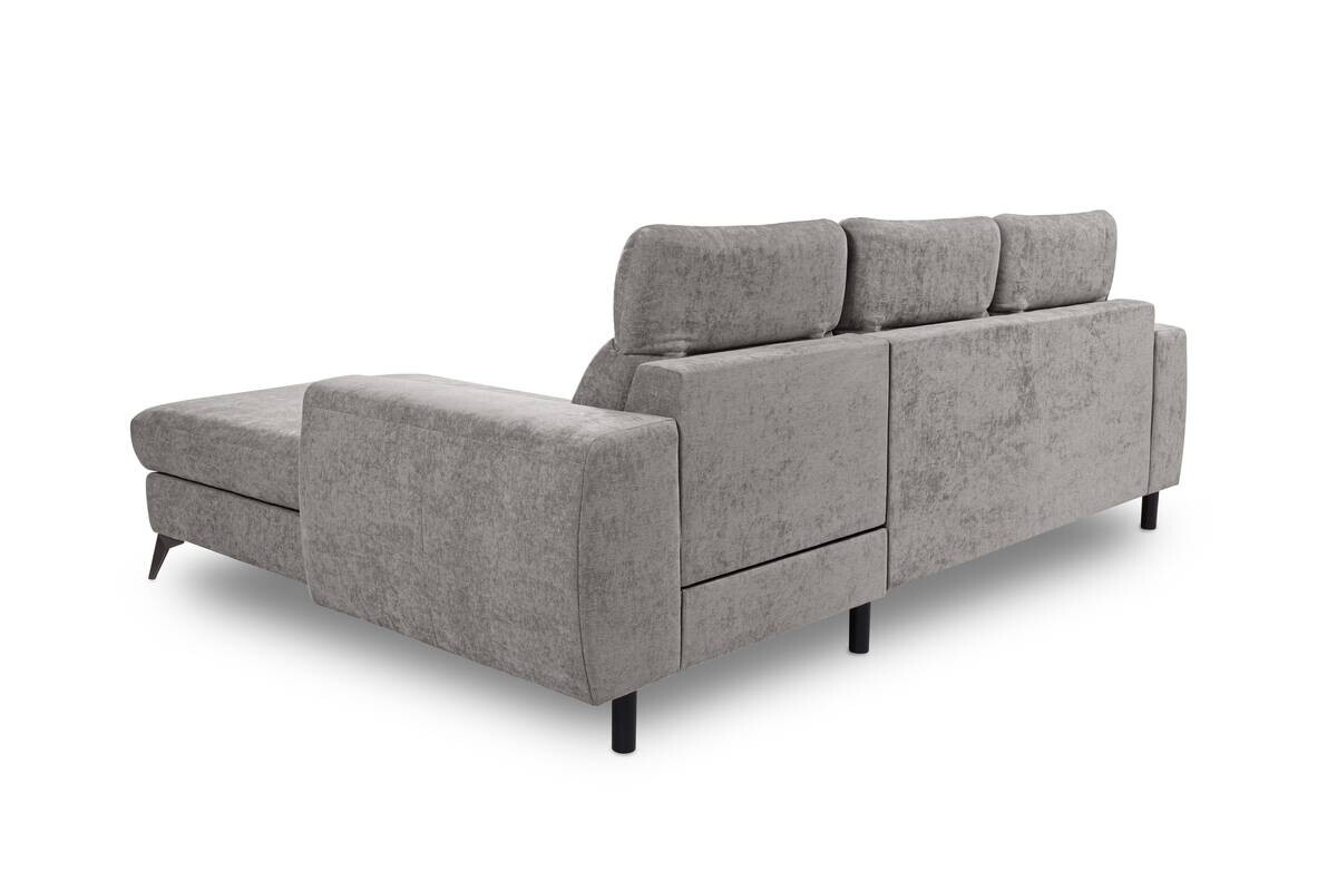 Ecksofa mit Bettfunktion und Bettkasten Cappuccino Microfaser B/T: ca. 264x191 cm