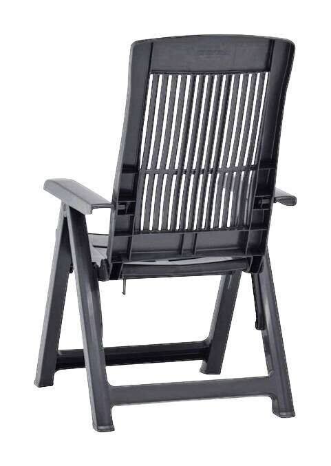 vidaXL Klappstuhl anthrazit Kunststoff B/H/L: ca. 61x109x60 cm