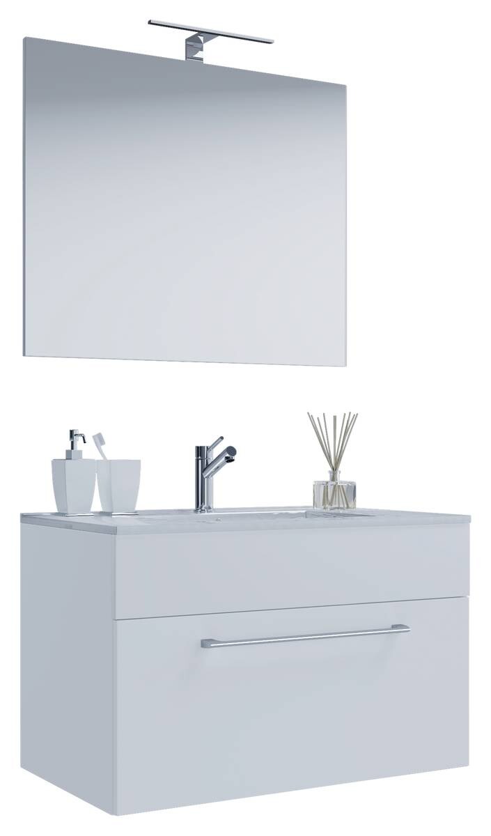 Waschplatz 3tlg-Badinos weiß B/H/T: ca. 80x50x46 cm