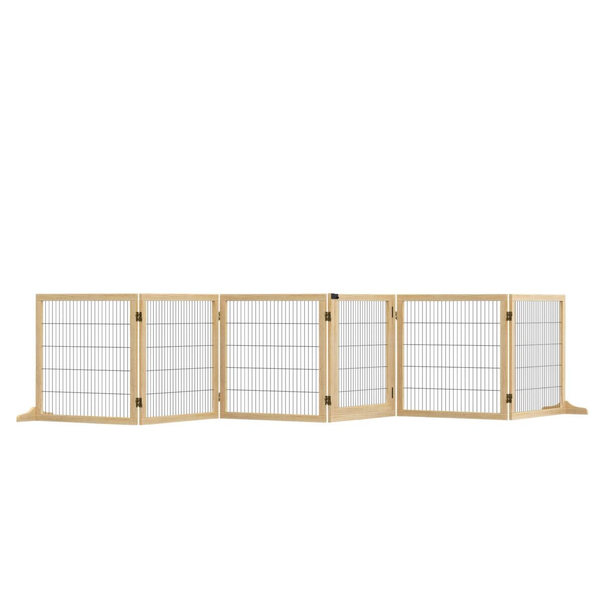 PawHut Schutzgitter natur Polypropylen B/H/L: ca. 36x432x70 cm