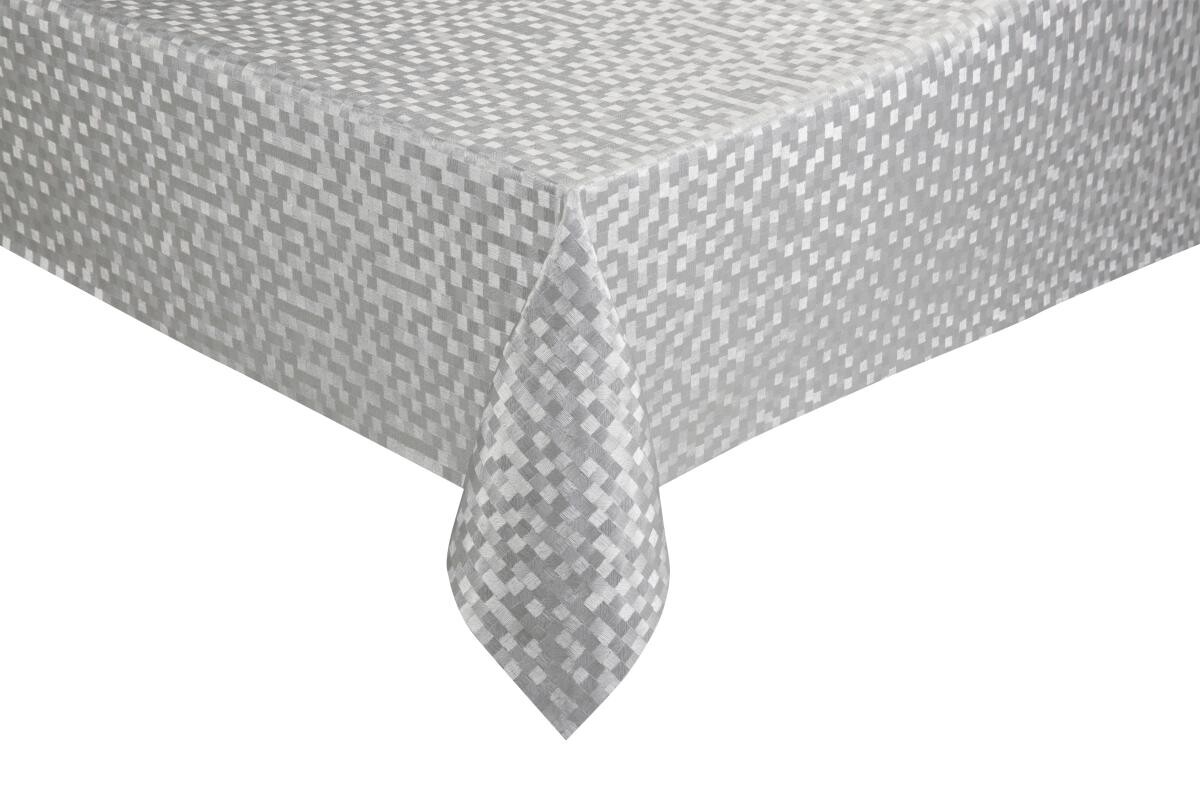 Polyline Abwaschbarer Tischbelag Dijon Silbergrau 50% Polyester B: ca. 140 cm