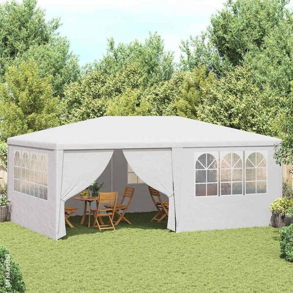 vidaXL Pavillon weiß Stahl B/H/L: ca. 600x270x400 cm