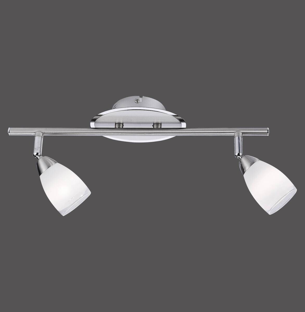 Just Light LED-Deckenleuchte Vino weiß Stahl B/H/L: ca. 20x18x51 cm G9 2 Brennstellen