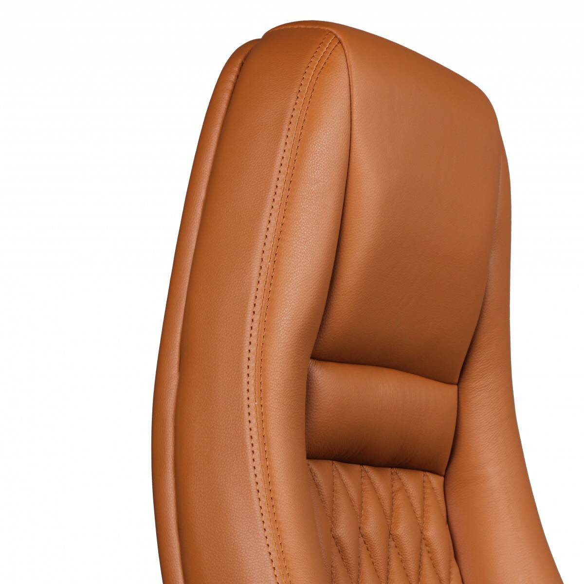 Drehstuhl braun Leder