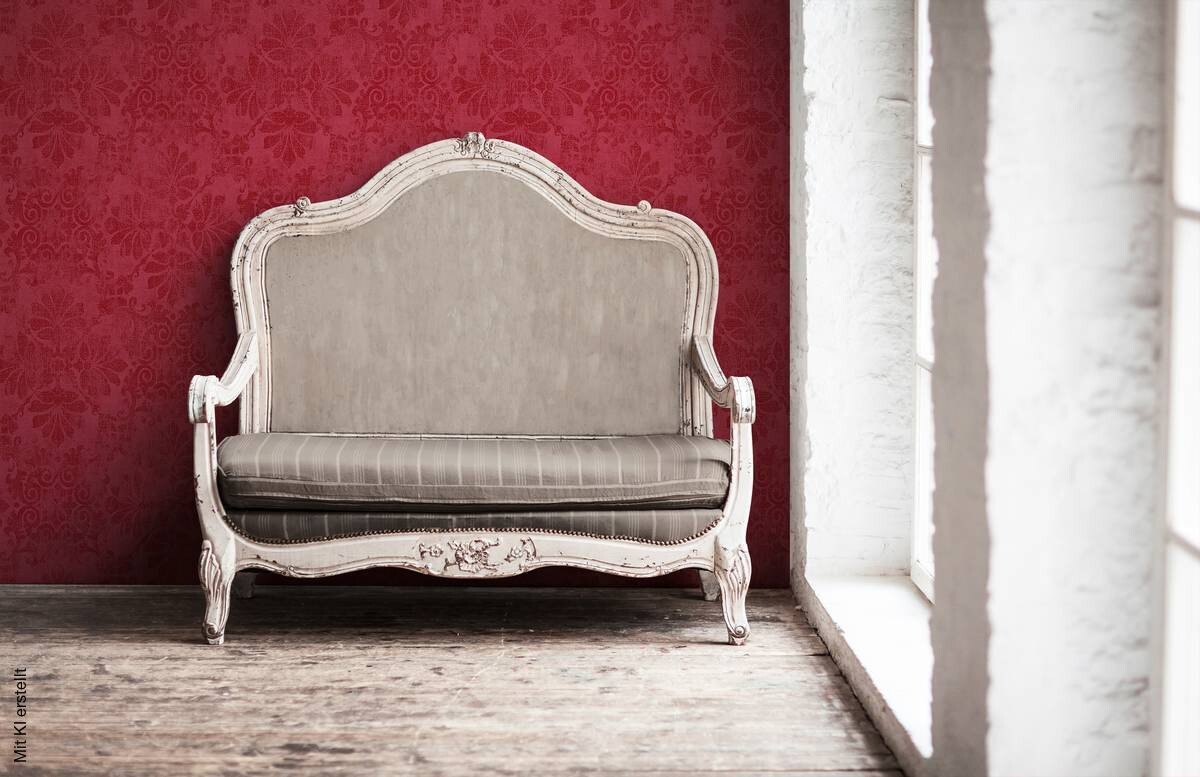 A.S.Creation Vliestapete Designbook Barock rot B/L: ca. 53x1005 cm