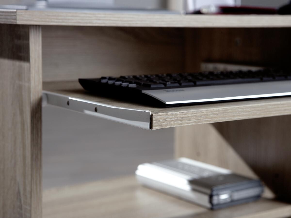 Schreibtisch Durini Eiche Sonoma Nachbildung B/H/T/L: ca. 80x75x50x80 cm