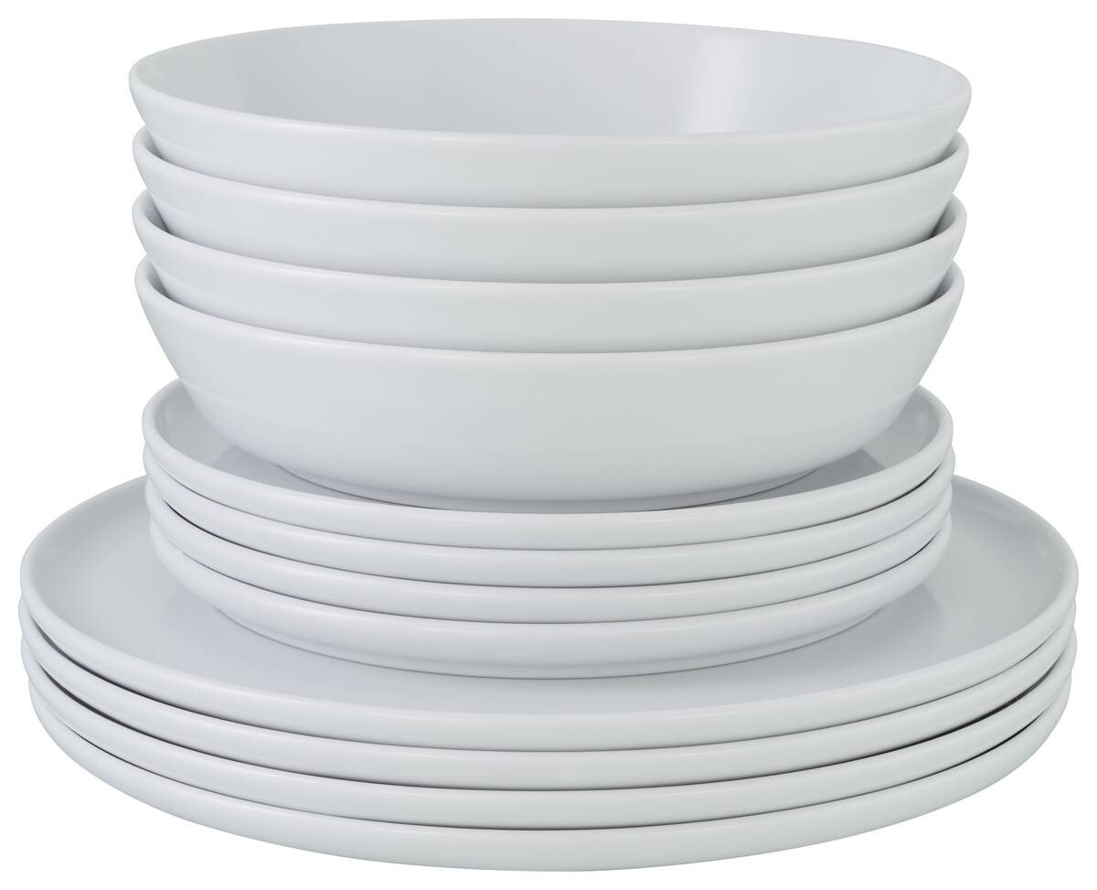 CreaTable Tafelservice Chef Collection weiß Porzellan 12 tlg