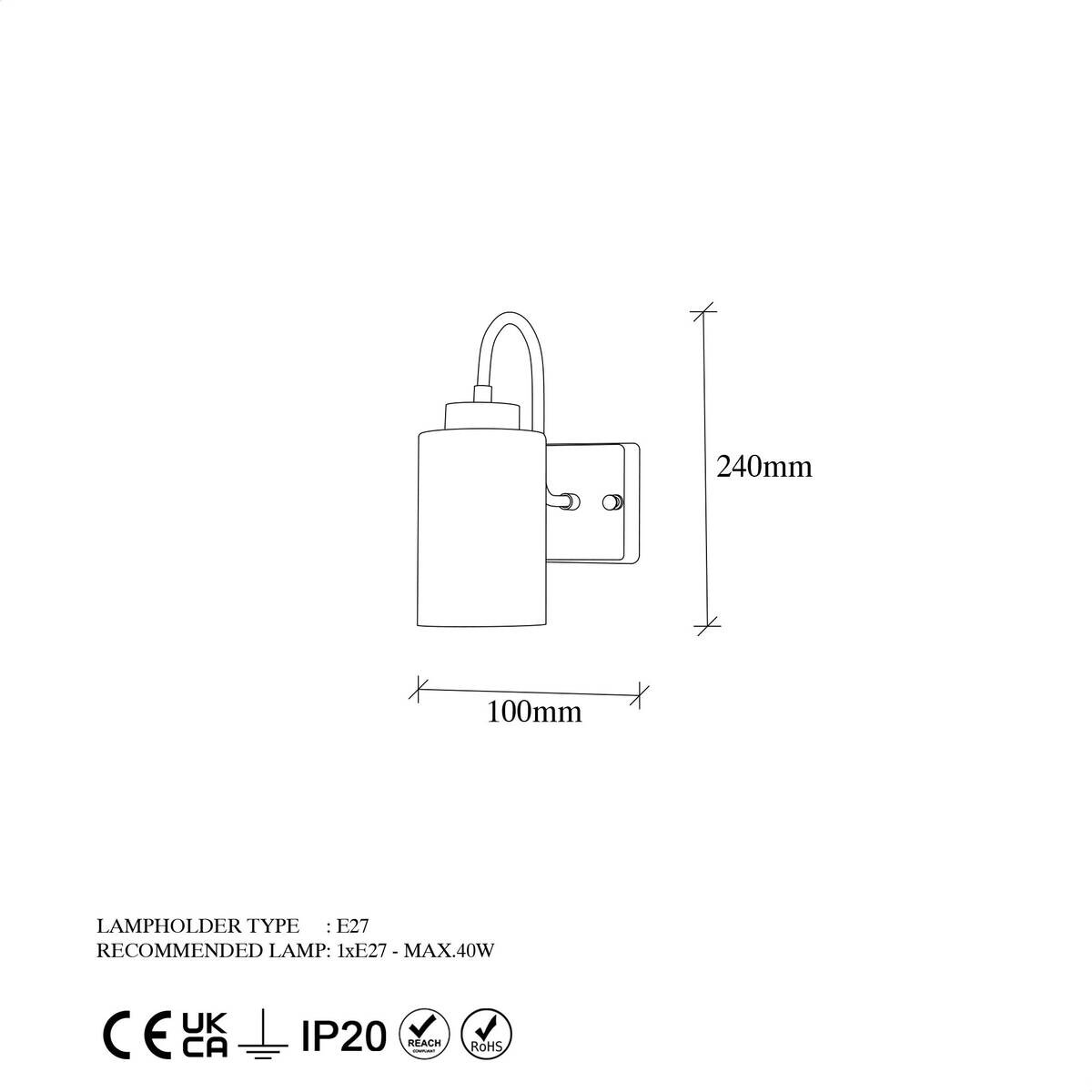 Opviq Wandleuchte gold weiß Metall Glas B/H/L: ca. 23x24x10 cm E27 1 Brennstellen