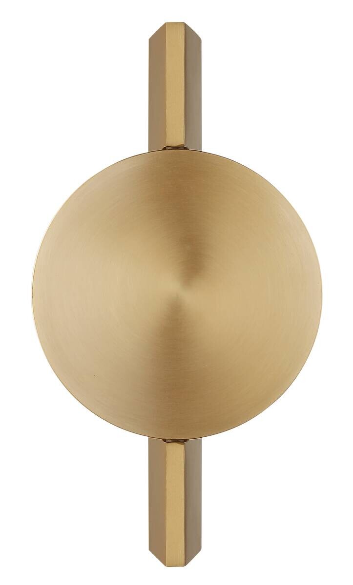 GLOBO LED-Wandleuchte messing Aluminium Metall B/H: ca. 15x28 cm 1 Brennstellen