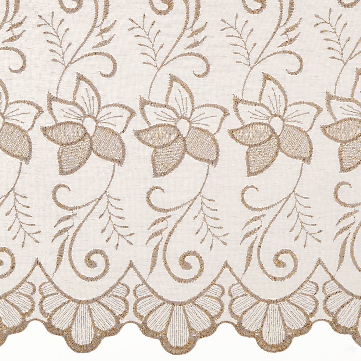 POCOline Scheibengardine Doris weiß B/L: ca. 140x75 cm