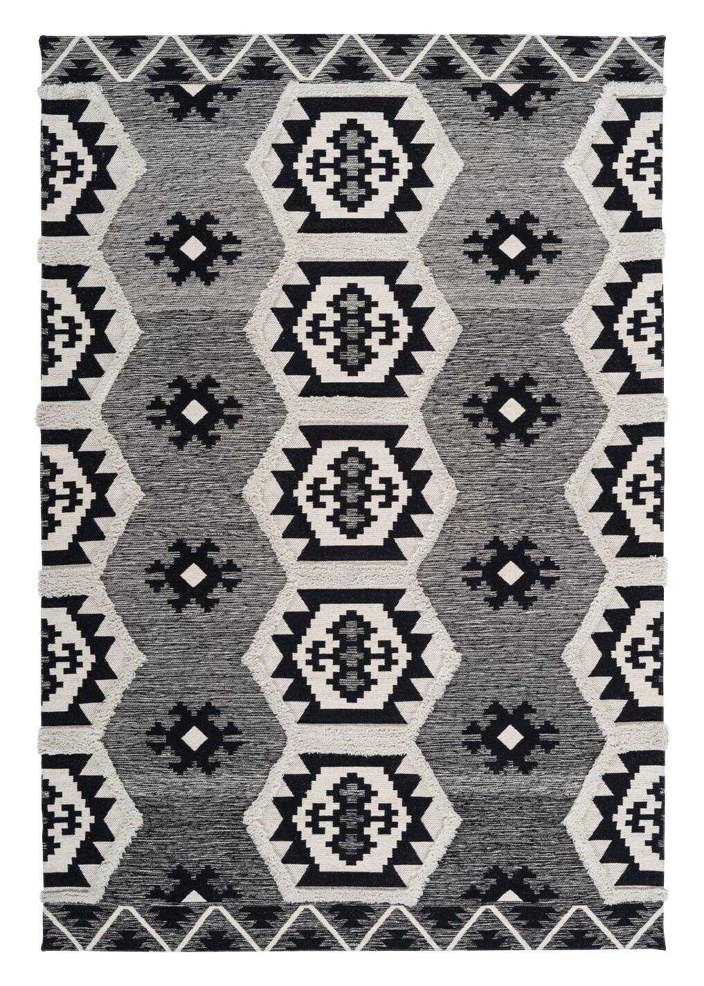 Arte Espina Kurzflorteppich Ethnie 325 grau B/H/L: ca. 120x1x170 cm