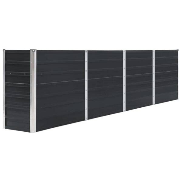 Hochbeet anthrazit Metall B/H/L: ca. 40x77x320 cm