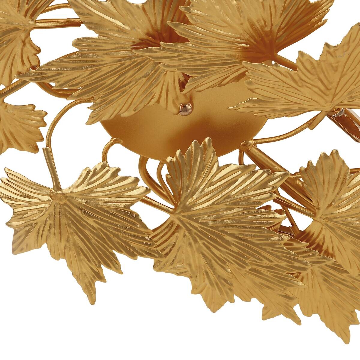 GLOBO LED-Deckenleuchte NADURE gold Metall B/H/T: ca. 45x12x12 cm 6 Brennstellen