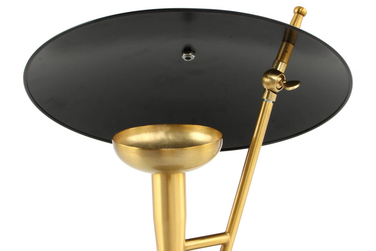 Kayoom Tischleuchte Flyer 125 schwarz gold Eisen B/H/T: ca. 36x50x36 cm E27 1 Brennstellen