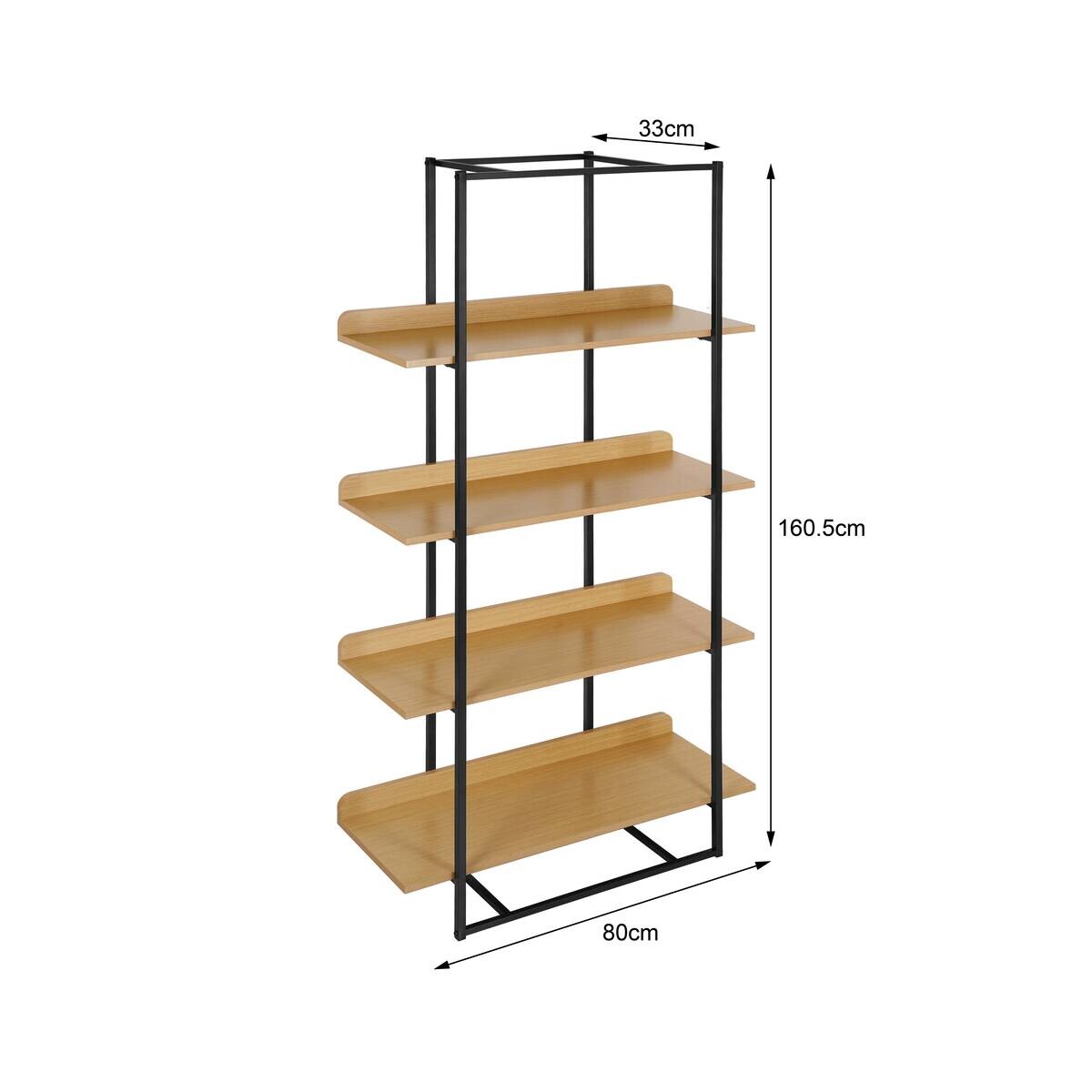 Standregal B/H/T: ca. 80x160x33 cm