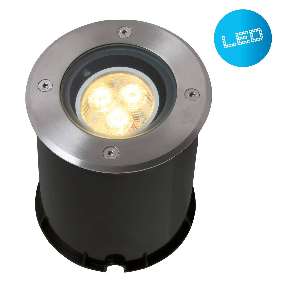 LED-Einbauleuchten 4043150 stahlfarbig B/H/T: ca. 12,5x14,5x12,5 cm