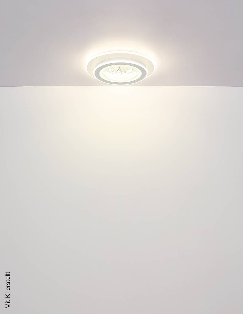 GLOBO LED-Deckenleuchte Suzie weiß Kunststoff H/D: ca. 6,5x46 cm