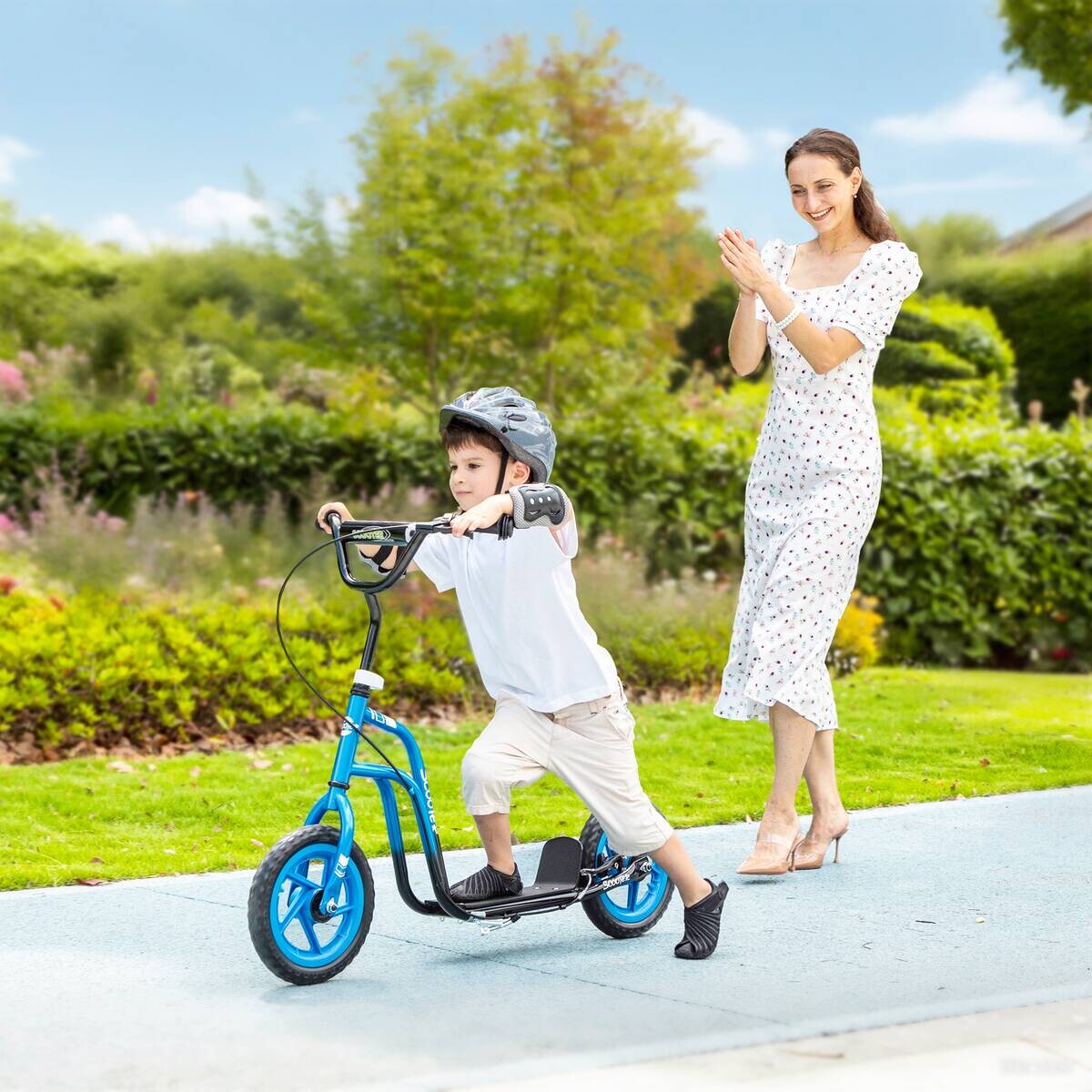 AIYAPLAY Kinder Kickscooter blau B/H/L: ca. 50x88x115 cm