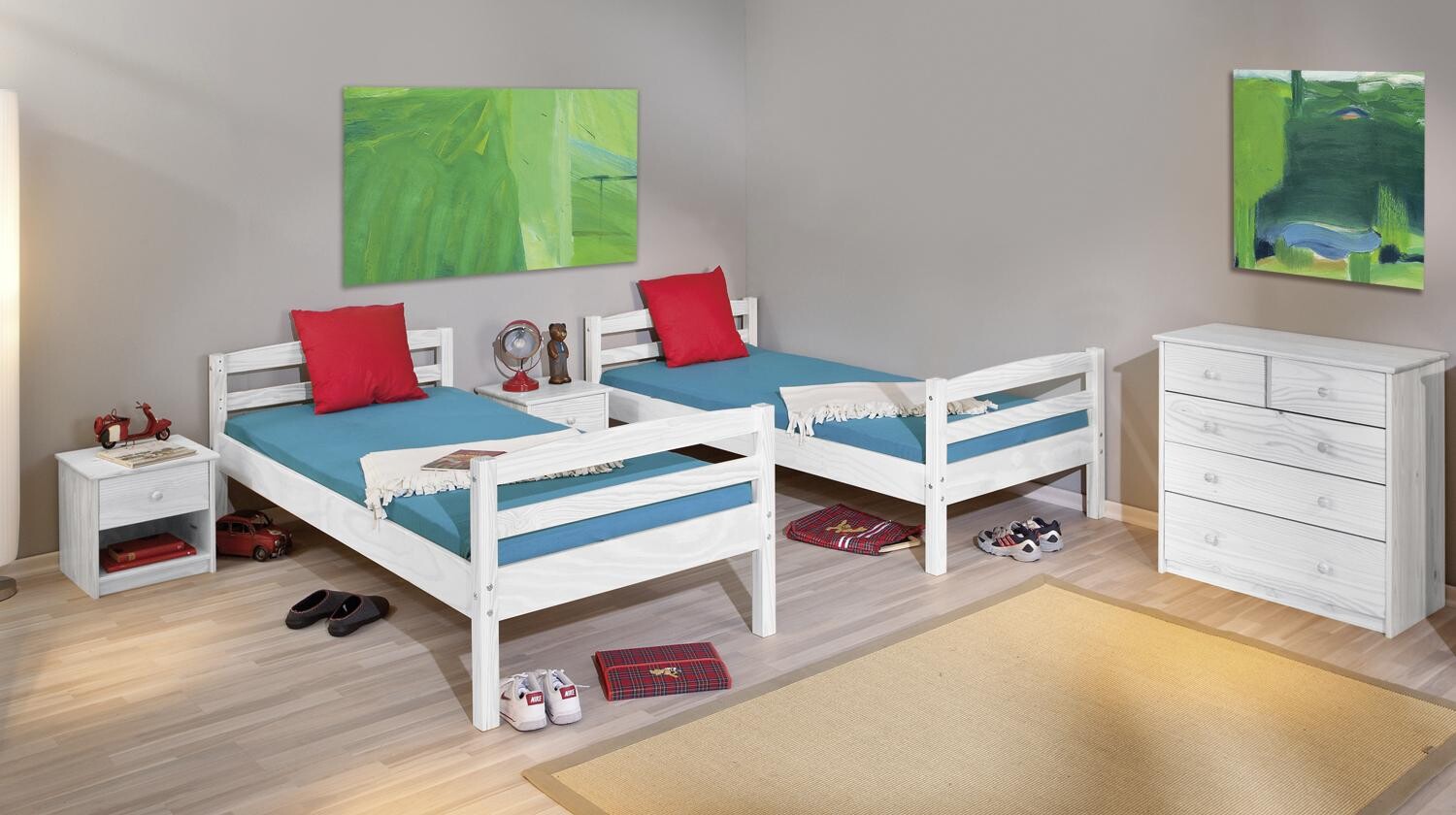 Etagenbett Rick weiß