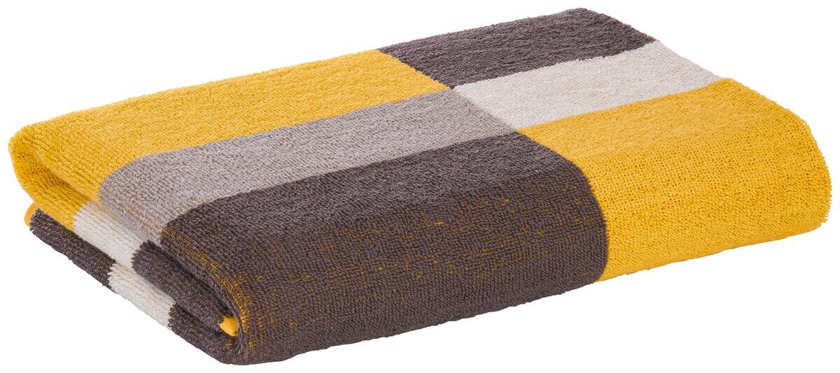 Duschtuch gelb 100% Baumwolle B/L: ca. 70x140 cm